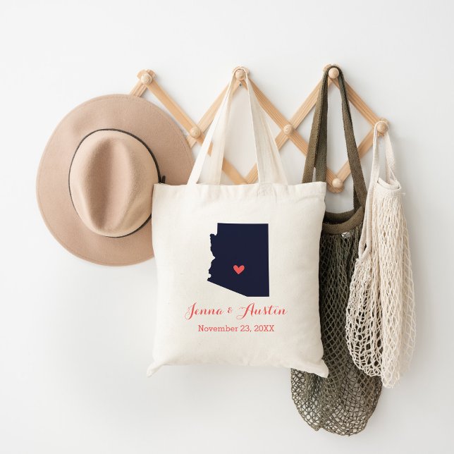 Bolsa Tote Boas-vindas ao arizona Wedding (Criador carregado)