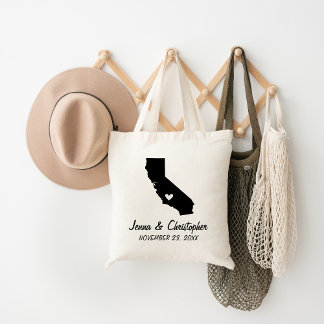 Bolsa Tote Boas-vindas ao Casamento da Califórnia