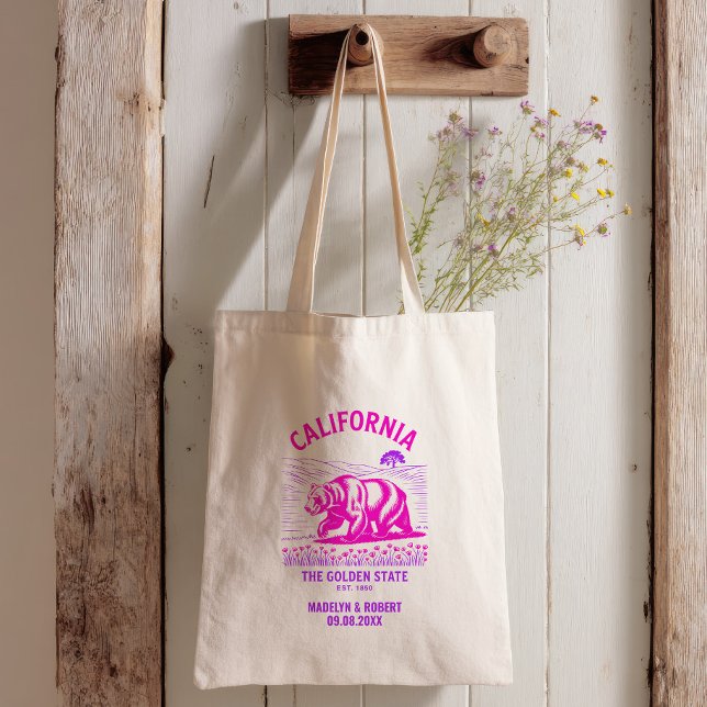 Bolsa Tote Boas-vindas ao Casamento da Califórnia, Bridesmaid (Criador carregado)