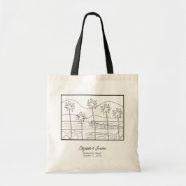 Bolsa Tote Boas-vindas ao Casamento de Praia de Manhattan