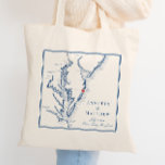 Bolsa Tote Boas-vindas ao Marinho Elegante de Ocean City Mary<br><div class="desc">Faça uma impressão duradoura com o nosso mapa azul de Chesapeake Bay, marinho azul, do mapa do favorito do casamento para as bolsas, perfeito para o seu casamento Ocean City, Maryland no Ocean Pines Beach Club, Princesa Royale Oceanfront Resort, Clarion Resort Fontainebleau Hotel, Dunes Manor Hotel, ou The Grand Hotel...</div>