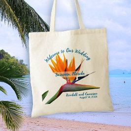 Bolsa Tote Boas-vindas ao Pássaro do Paraíso Personalizado