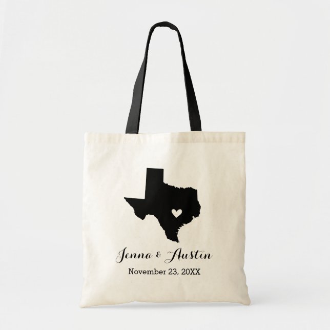 Bolsa Tote Boas-vindas ao Texas Wedding (Frente)