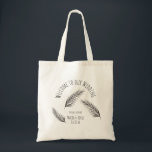 Bolsa Tote Boas-vindas Bag Botânica Palm Folaf<br><div class="desc">Bolsas de Boas-vindas para o seu convidado Desenhado de Mão de Palma</div>