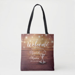 Bolsa Tote Boas-vindas Bift Bag Champagne Glass Madeira