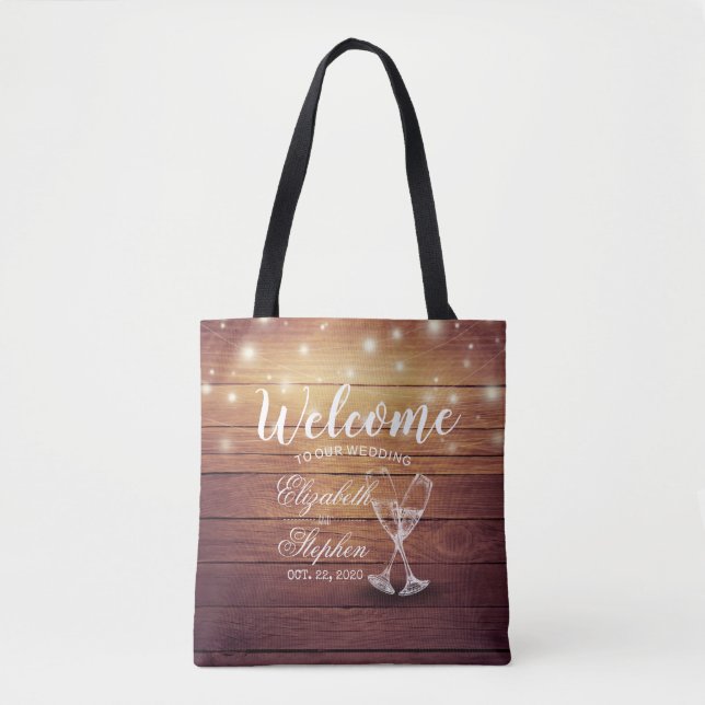 Bolsa Tote Boas-vindas Bift Bag Champagne Glass Madeira (Frente)