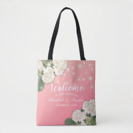 Bolsa Tote Boas-vindas Boas-vindas Bagas Hydrangeas String Li