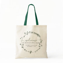 Boas-vindas para Casamento Botânico no Destino