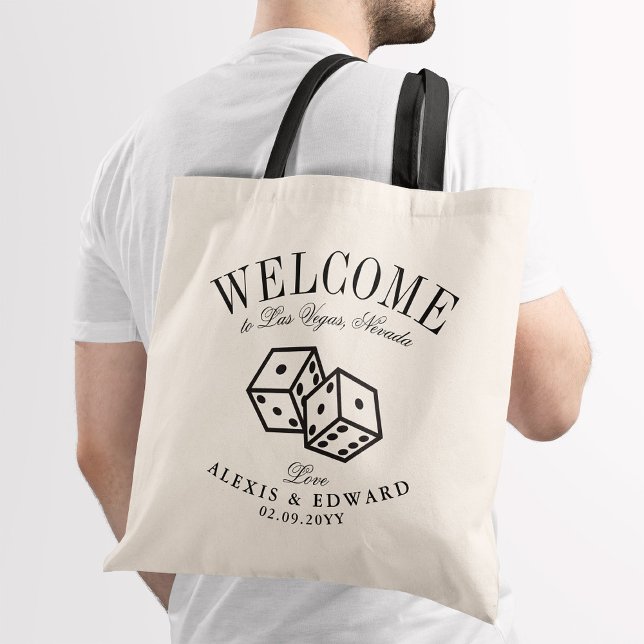 Bolsa Tote Boas-vindas personalizadas do Roll de Dados de Las (Criador carregado)