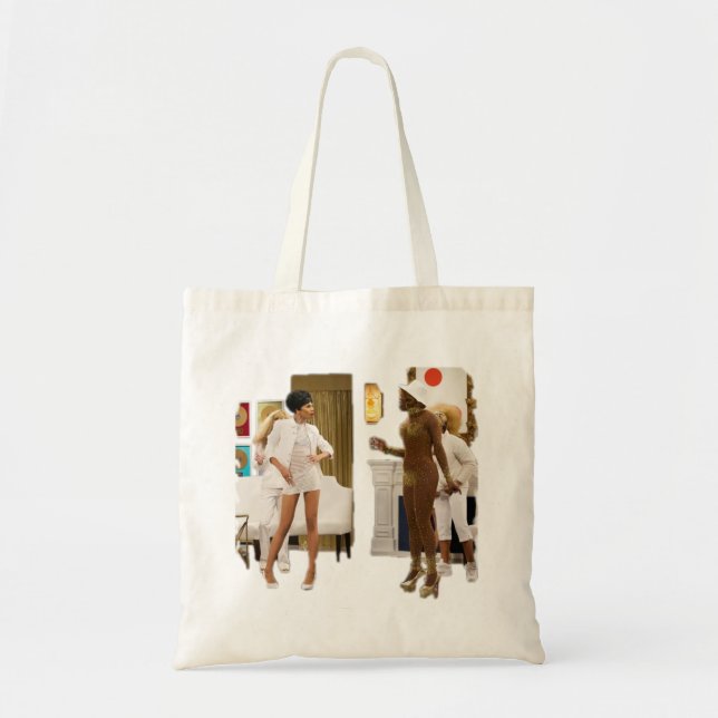 Bolsa Tote Bob The Drag Queen - Partido A$$ Branco (Frente)