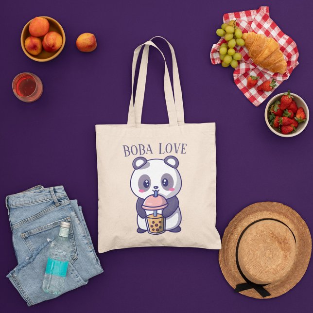 Bolsa Tote Boba Tea, Chá de leite para bolhas (Criador carregado)