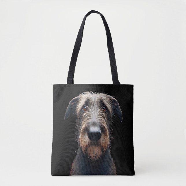 Bolsa Tote Bobo Irish Wolfhound e Irish Flag (Frente)