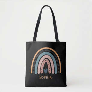 Bolsa Tote Boca-branca Arco-Íris Rosa Saco de Toa Pasta