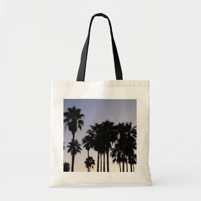 Bolsa Tote Boca com Cena Tropical de Palmeiras (Frente)