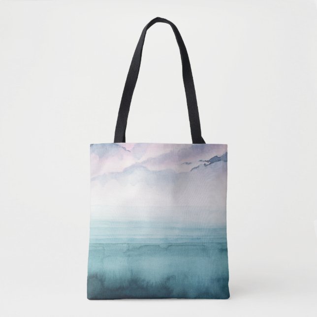 Bolsa Tote Boca no compartimento - Aquarela (Frente)