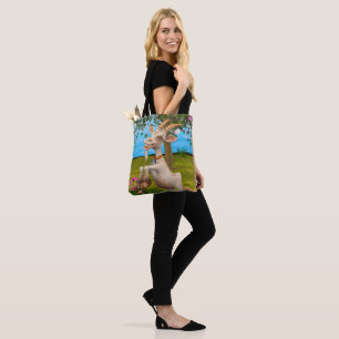 Bolsa Tote Bode de desenho animado engraçado arte de jardim a