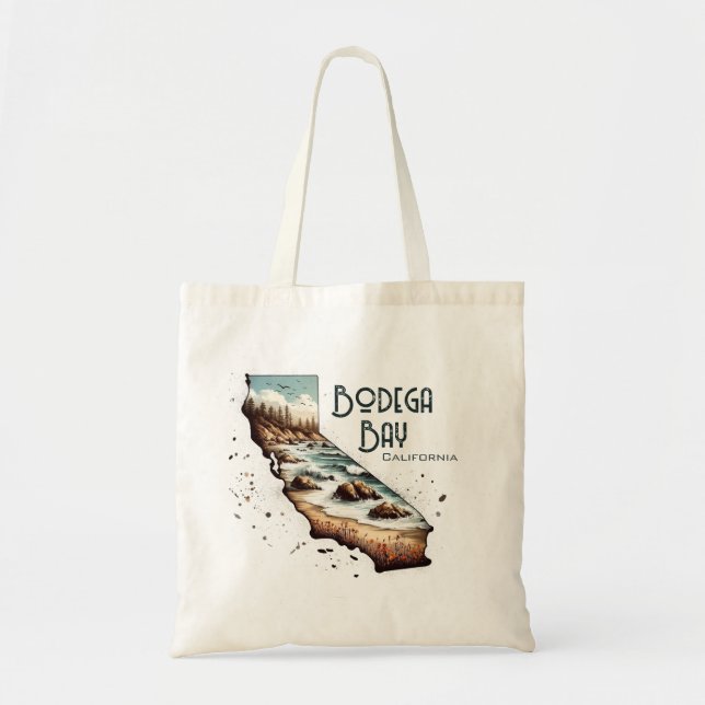 Bolsa Tote Bodega Bay California Souvenir Gift (Frente)