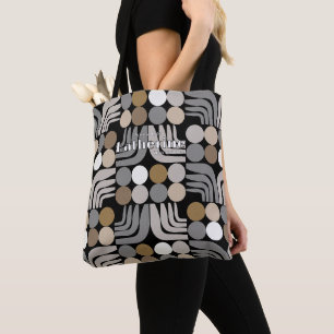 Bolsa Tote Boêmio Preto Cinza