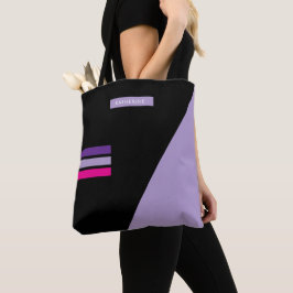 Bolsa Tote Boho Black Abstract Trendy Girly 