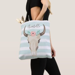 Bolsa Tote Boho Cow Skull