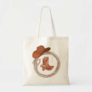 Bolsa Tote Boho Cowboy Boots Western Tote Bag