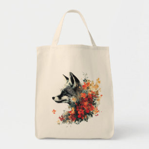 Bolsa Tote Boho Floral Fox Willife Nature