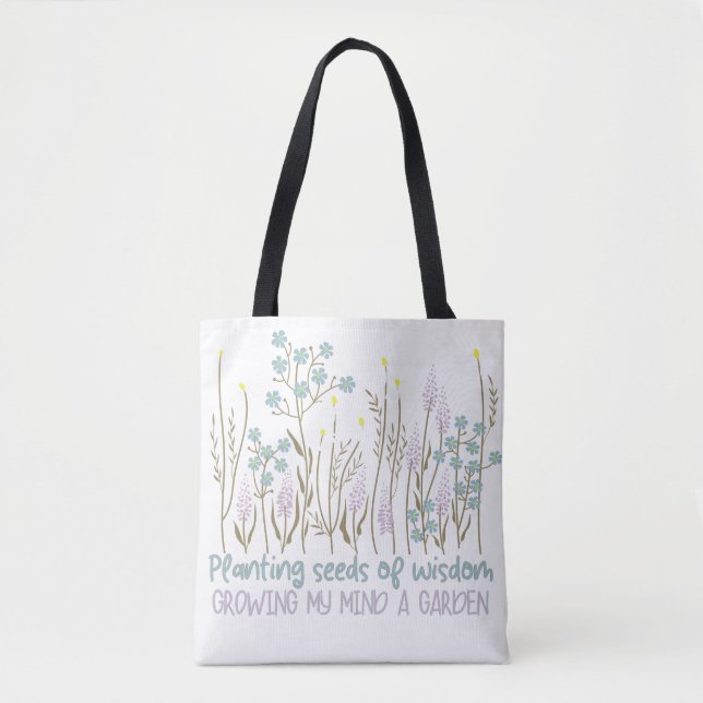Bolsa Tote Boho Floral Inspiration cita o estilo Boho (Frente)