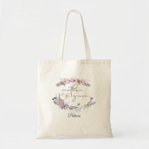 Bolsa Tote Boho Floral Personalizada Mãe da Noite