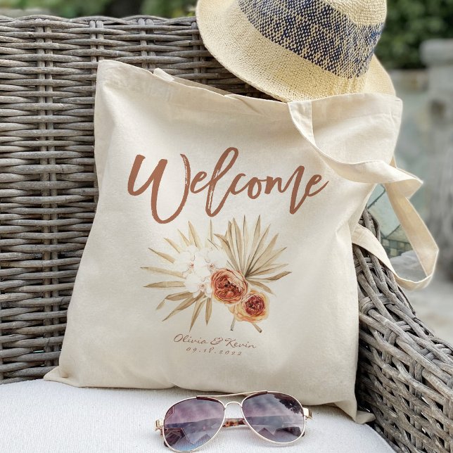 Bolsa Tote Boho Floral Welcome (Criador carregado)