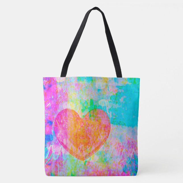 Bolsa Tote Boho Heart (Frente)