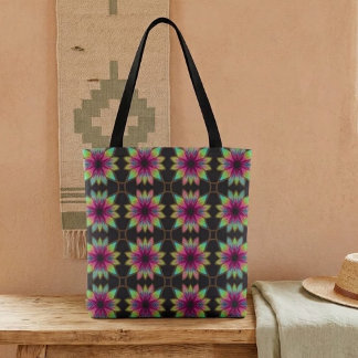 Bolsa Tote Boho Kaleidoscópio Festa