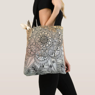 Bolsa Tote Boho Mandala Bohemian Art