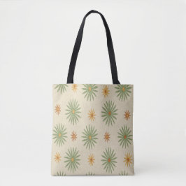 Bolsa Tote Boho Starburst Bege e Verde