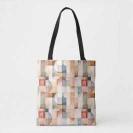 Bolsa Tote Boho Watercolor Abstrato Art