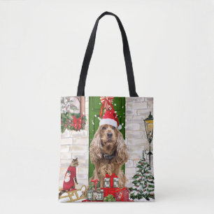 Bolsa Tote Boker Spaniel Dog Natal