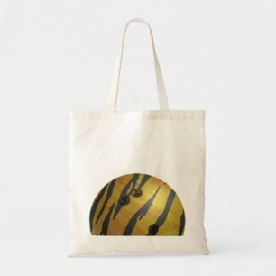 Bolsa Tote Bola de boliche Tigre Amarelo