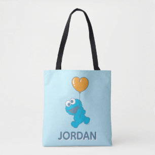 Bolsa Tote Bola de Coração do Monstro da Biscoito