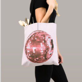 Bolsa Tote Bola de Disco Rosa Quente, Carregar Menino Tudo, E