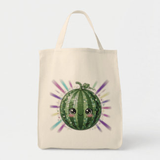 Bolsa Tote Bola de Discoteca de Melancia Fofa