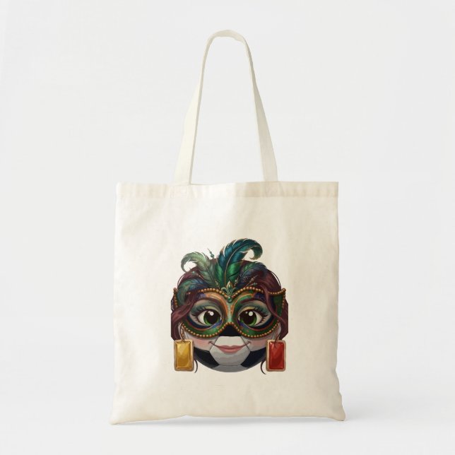 Bolsa Tote Bola de Futebol Mascarada  (Frente)