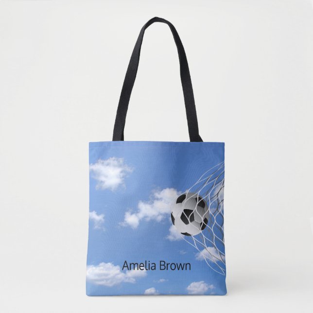 Bolsa Tote bola de futebol na rede (Frente)