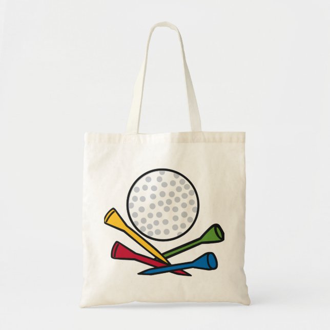 Bolsa Tote Bola de Golfe e Camisetas (Frente)