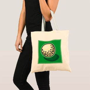 Bolsa Tote Bola de Golfe no Verde Esporte Golfístico