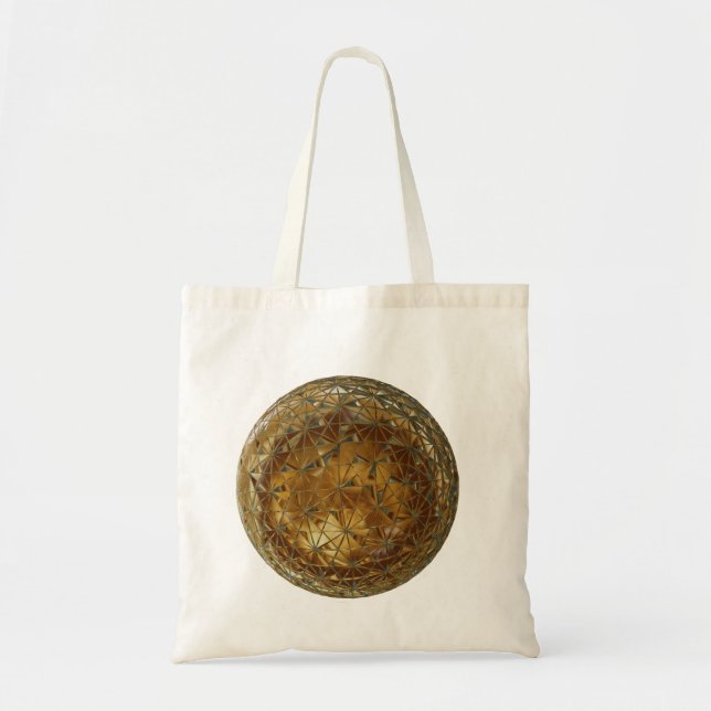 Bolsa Tote bola de ouro (Frente)