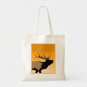 Bolsa Tote Bola de Touro de Bugling na Arte Solitária Origina