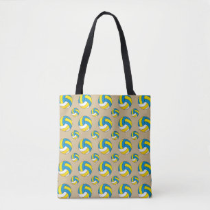 Bolsa Tote Bola de Voleibol de Cartoon
