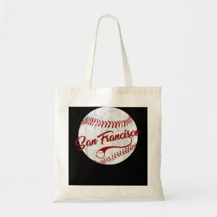 Bolsa Tote Bola Gigante de Beisebol San Francisco Vintage