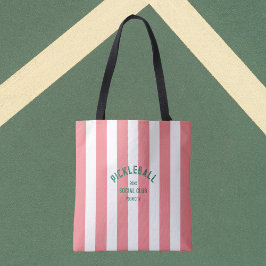 Bolsa Tote Bola Social Club Pink Cabana Stripe