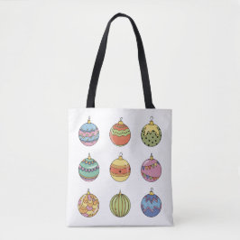 Bolsa Tote Bolas de brinquedos de Natal