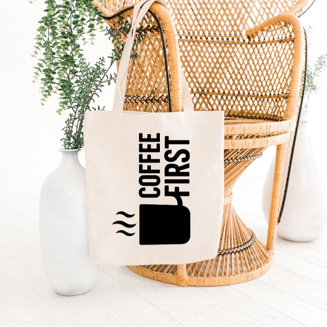 Bolsa Tote Bold Cup with Steam Tote Bag Design (Criador carregado)